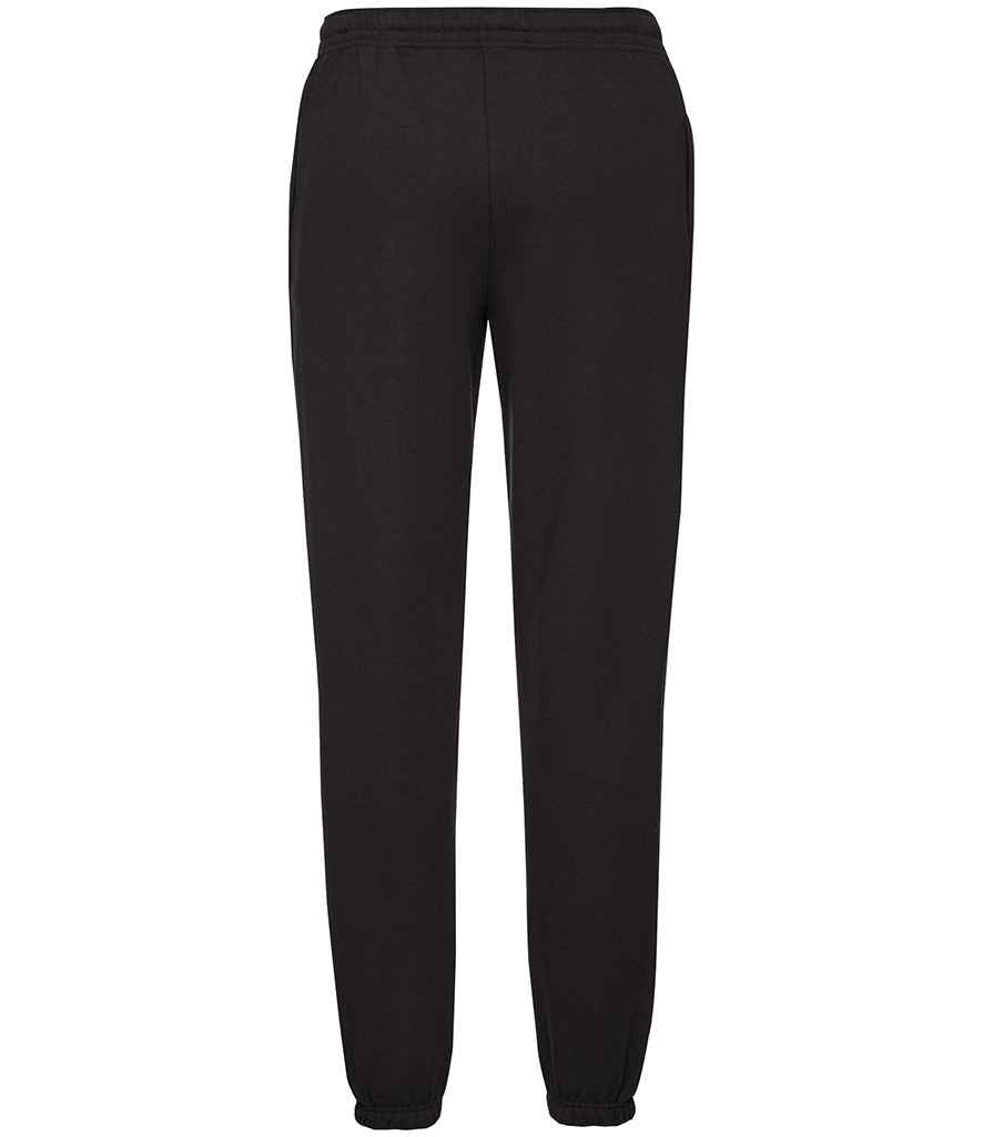 Fruit of the Loom Classic Elasticated Hem Jog Pants | Black Trousers - Lancashire Teamwear