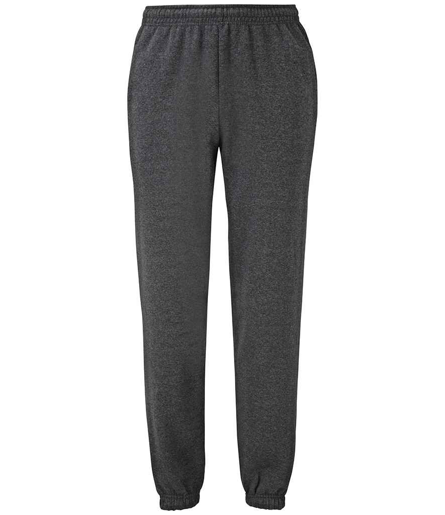 Fruit of the Loom Classic Elasticated Hem Jog Pants Dark Heather