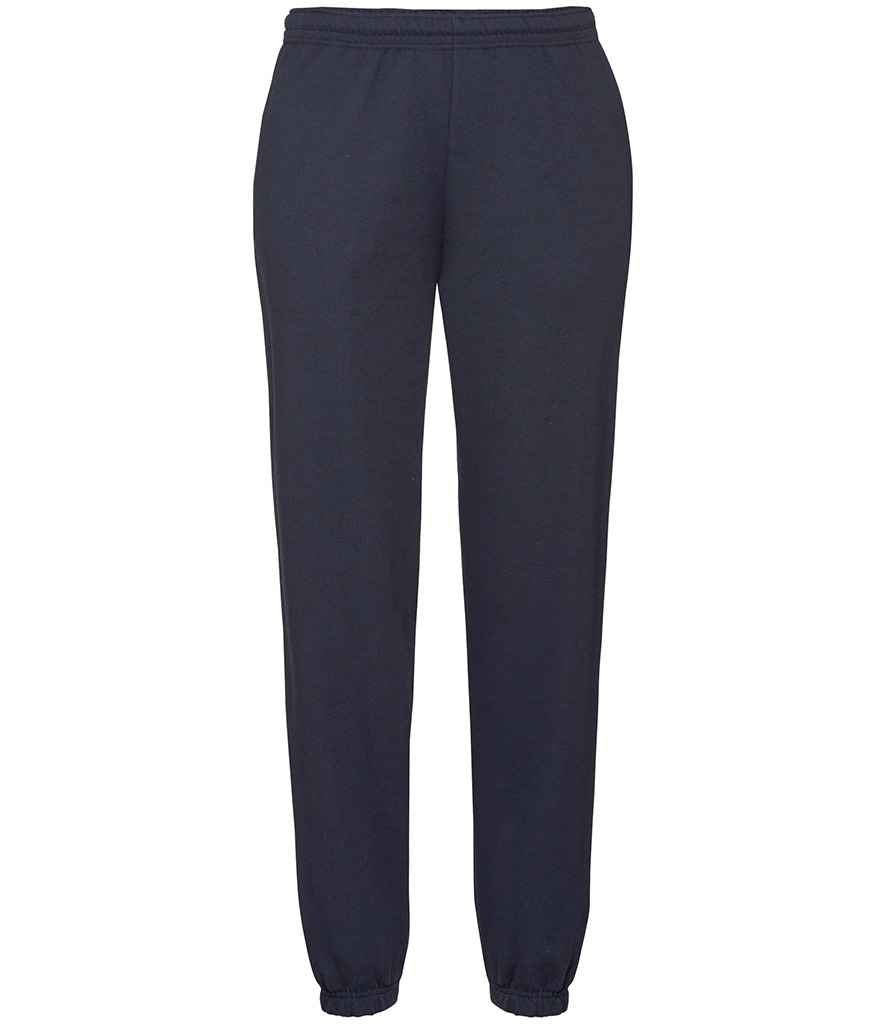 Fruit of the Loom Classic Elasticated Hem Jog Pants | Deep Navy Trousers - Lancashire Teamwear