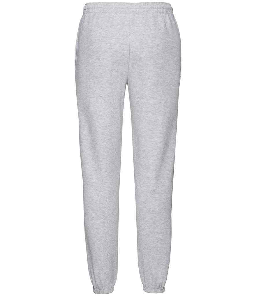 Fruit of the Loom Classic Elasticated Hem Jog Pants | Heather Grey Trousers - Lancashire Teamwear