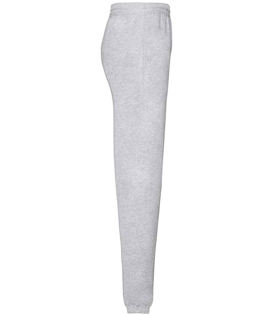 Fruit of the Loom Classic Elasticated Hem Jog Pants | Heather Grey Trousers - Lancashire Teamwear