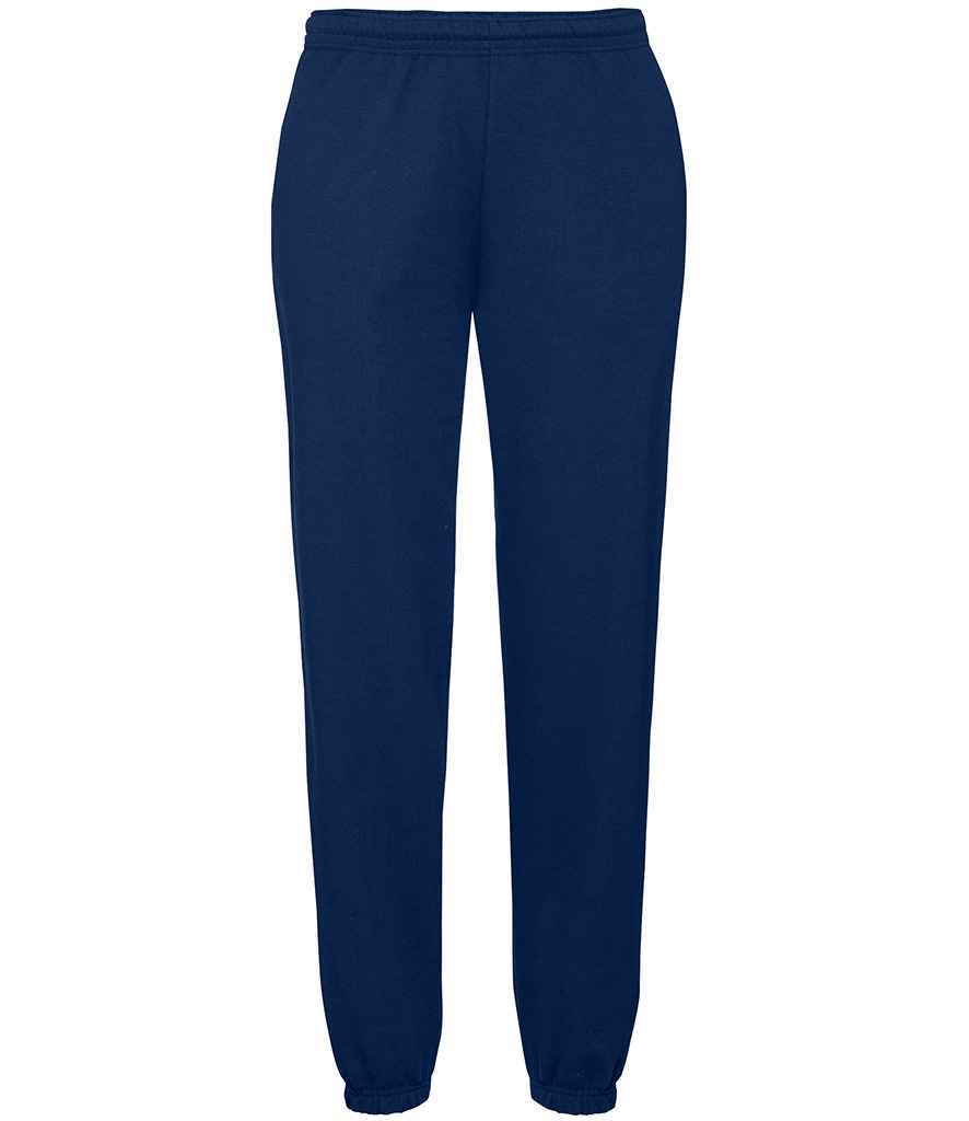 Fruit of the Loom Classic Elasticated Hem Jog Pants | Navy Trousers - Lancashire Teamwear