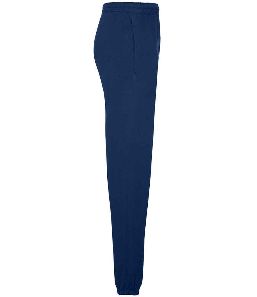 Fruit of the Loom Classic Elasticated Hem Jog Pants | Navy Trousers - Lancashire Teamwear