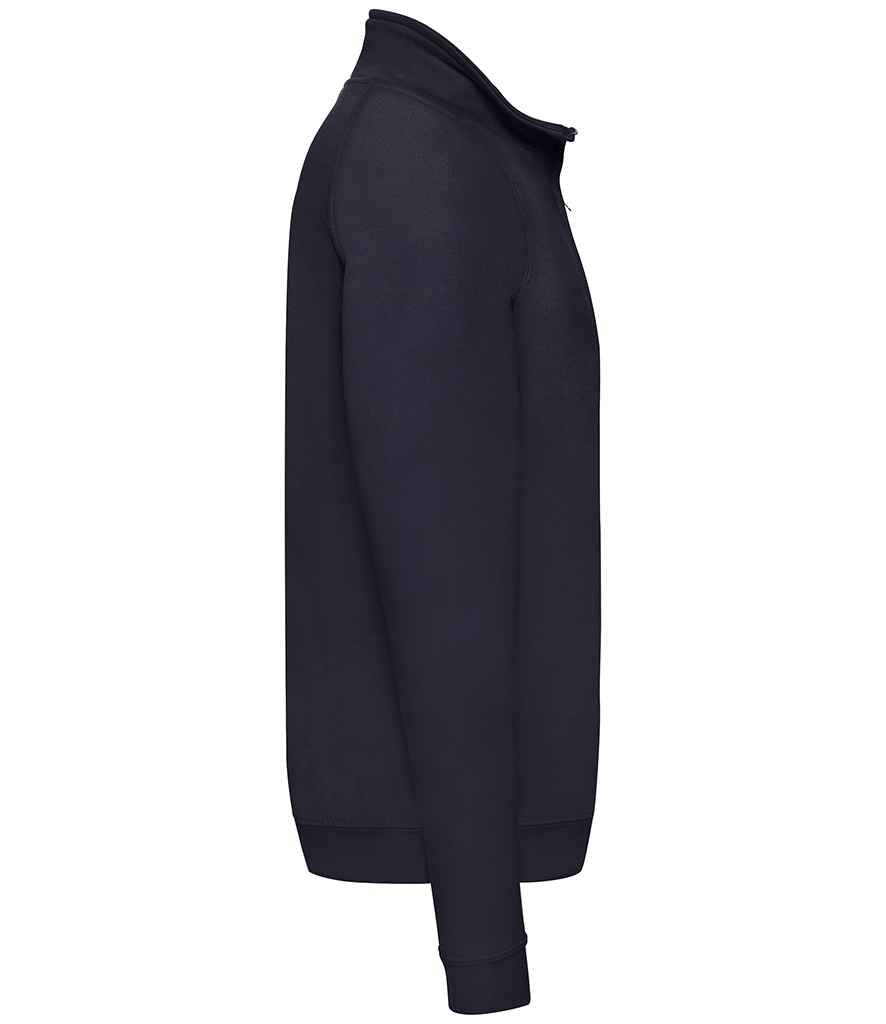 Fruit of the Loom Classic Zip Neck Sweatshirt | Deep Navy - Lancashire Teamwear