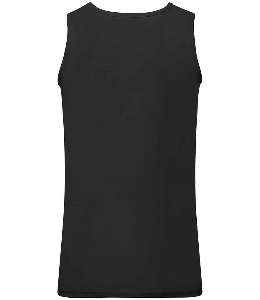 Fruit of the Loom Athletic Vest | Black T-Shirt - Lancashire Teamwear