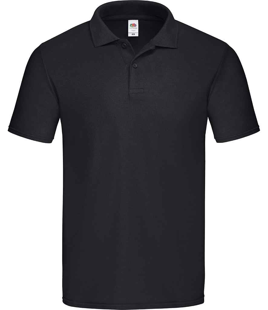 Fruit of the Loom Original Piqué Polo Shirt Black