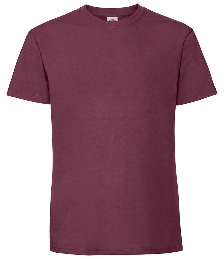 Fruit of the Loom Iconic 195 T-Shirt | Burgundy Burgundy