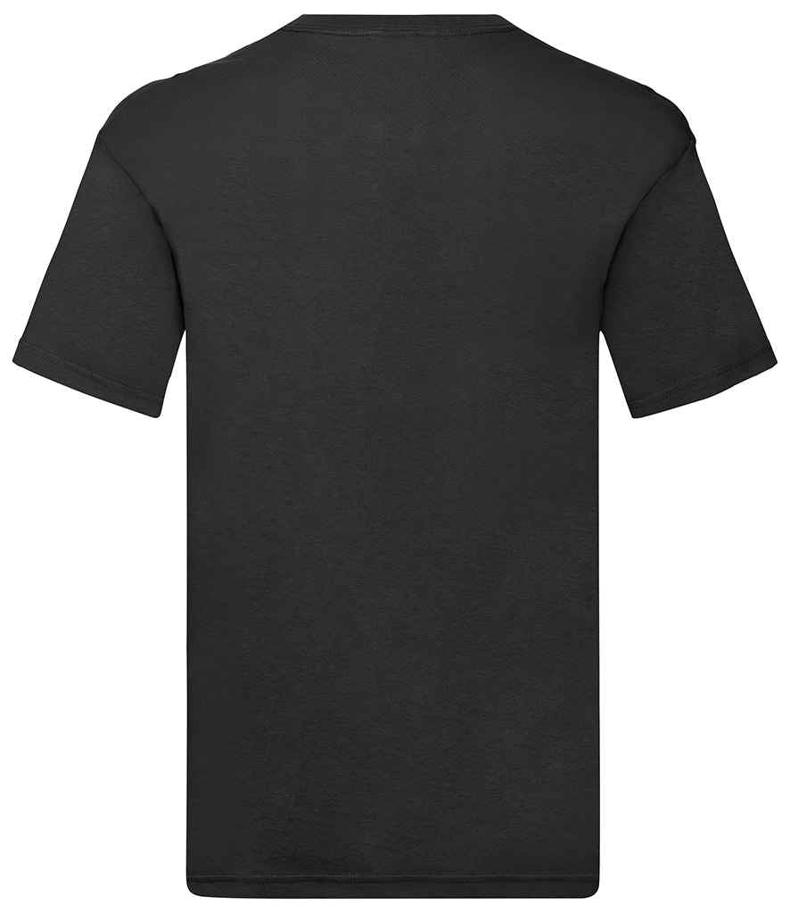 Fruit of the Loom Original V Neck T-Shirt | Black - Lancashire Teamwear