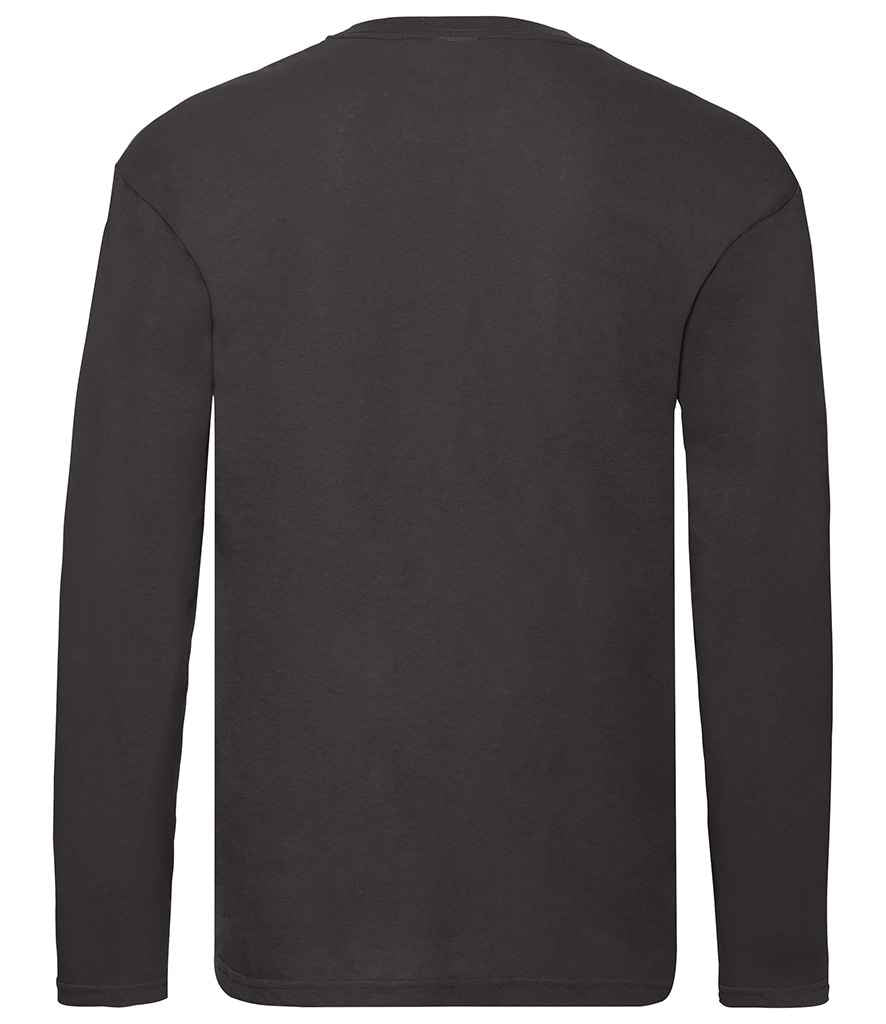 Fruit of the Loom Original Long Sleeve T-Shirt | Black - Lancashire Teamwear