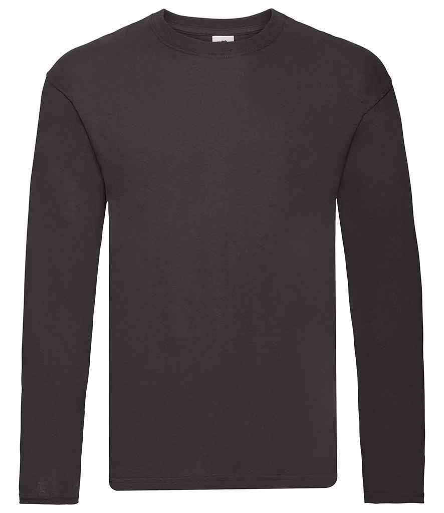 Fruit of the Loom Original Long Sleeve T-Shirt Black