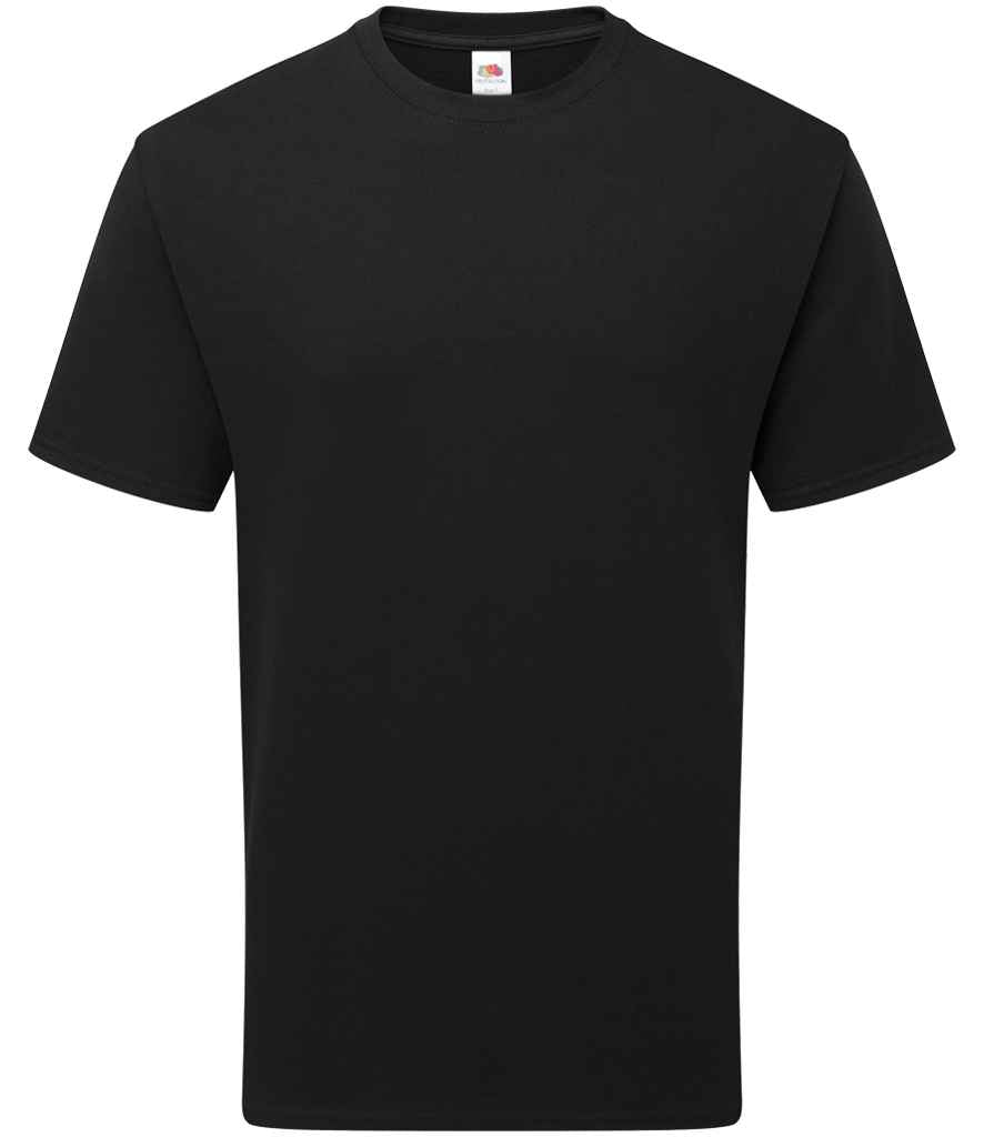 Fruit of the Loom Pure Cotton T-Shirt | Black - Lancashire Teamwear