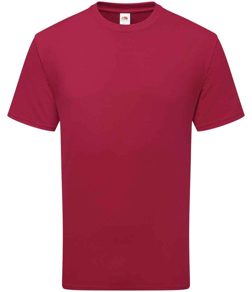 Fruit of the Loom Pure Cotton T-Shirt | Cranberry - Lancashire Teamwear