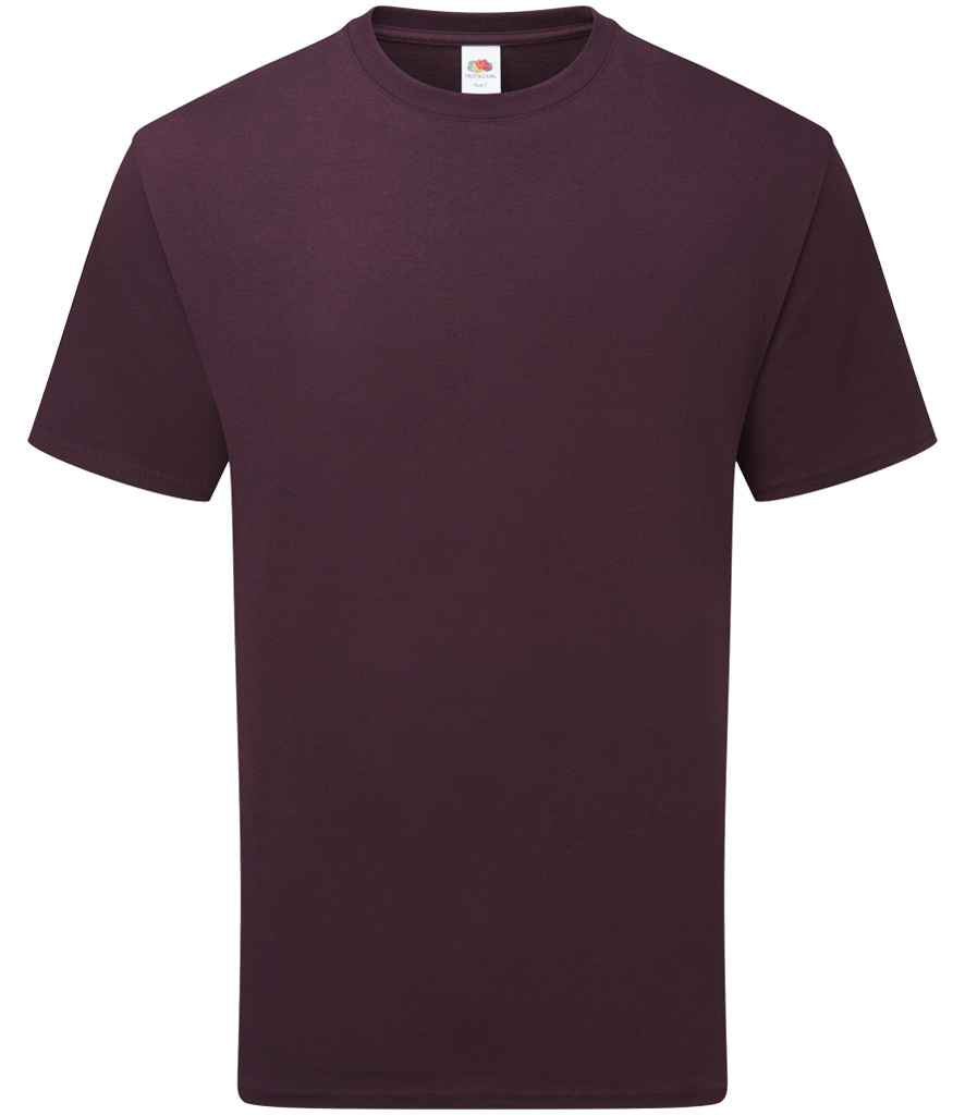 Fruit of the Loom Pure Cotton T-Shirt | Dark Plum - Lancashire Teamwear