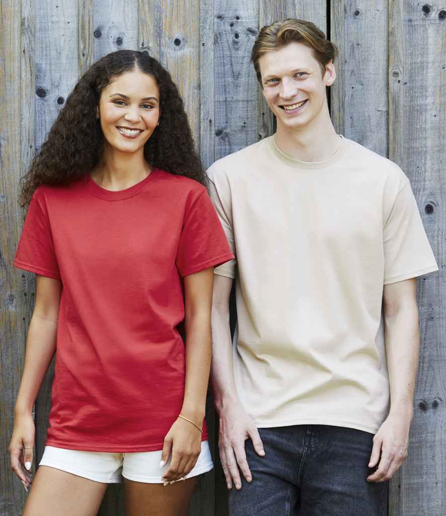 Fruit of the Loom Pure Cotton T-Shirt | Red - Lancashire Teamwear