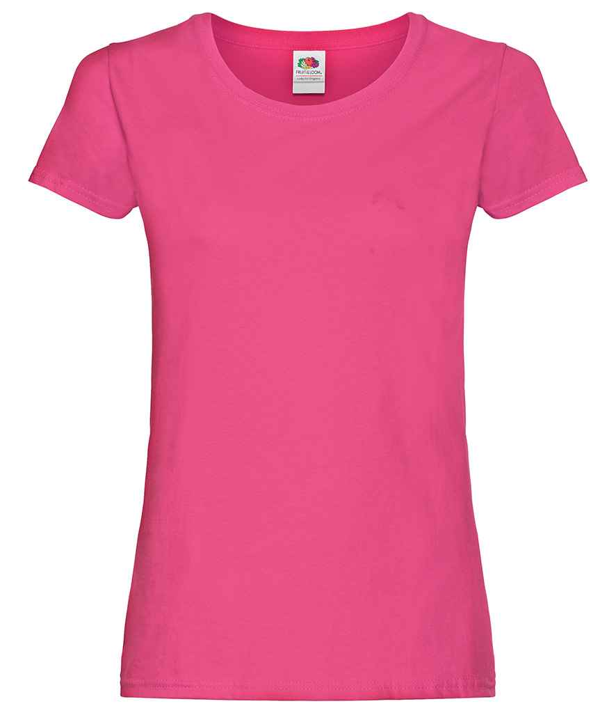 Fruit of the Loom Lady Fit Original T-Shirt | Fuchsia - Lancashire Teamwear