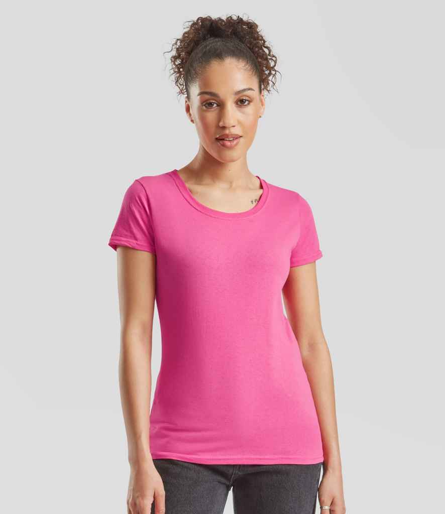 Fruit of the Loom Lady Fit Original T-Shirt | Fuchsia - Lancashire Teamwear