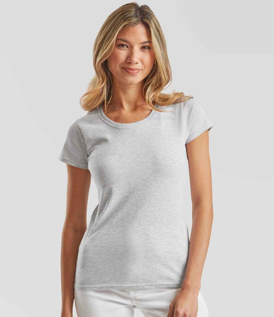 Fruit of the Loom Lady Fit Original T-Shirt | Heather Grey - Lancashire Teamwear