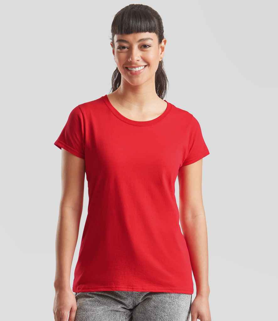 Fruit of the Loom Lady Fit Original T-Shirt | Red - Lancashire Teamwear