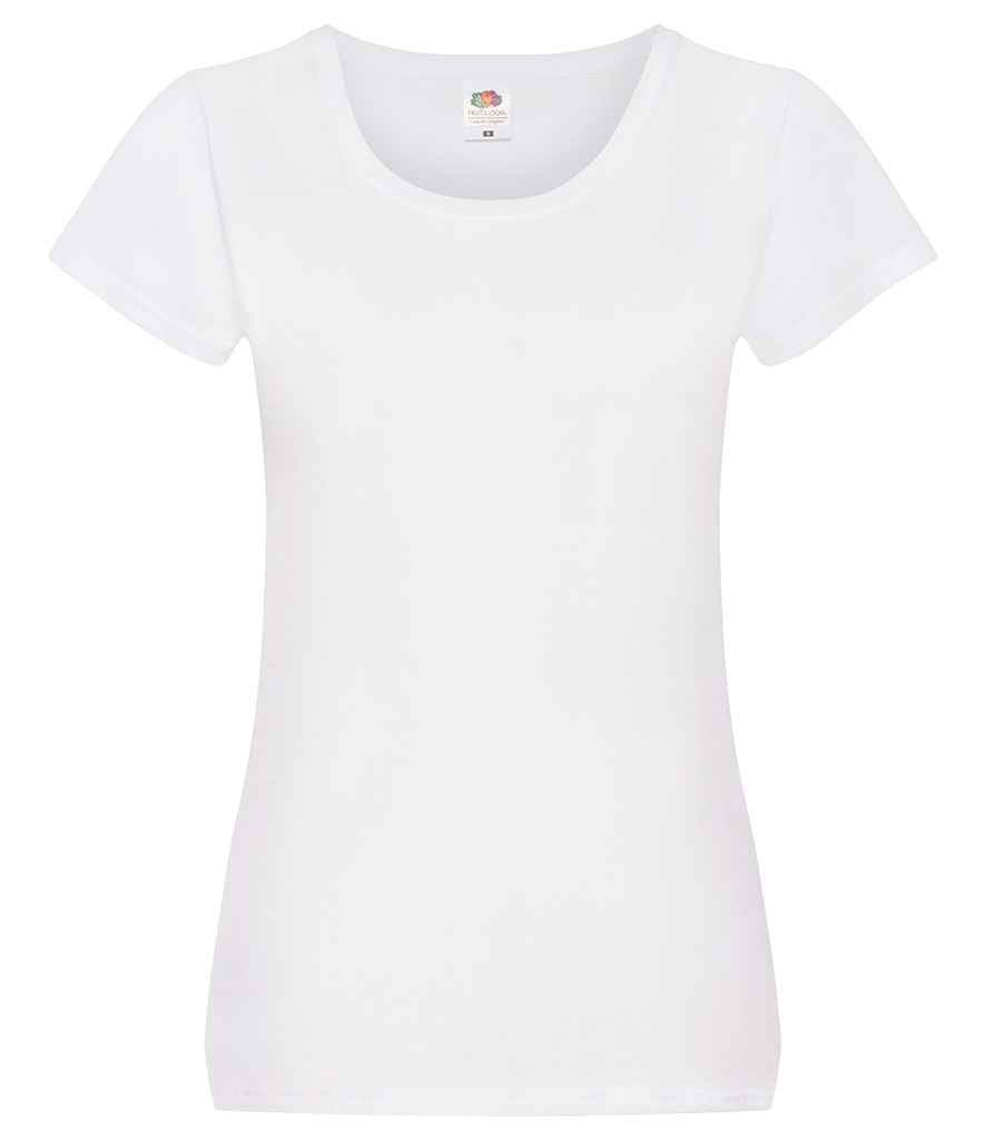 Fruit of the Loom Lady Fit Original T-Shirt | White - Lancashire Teamwear