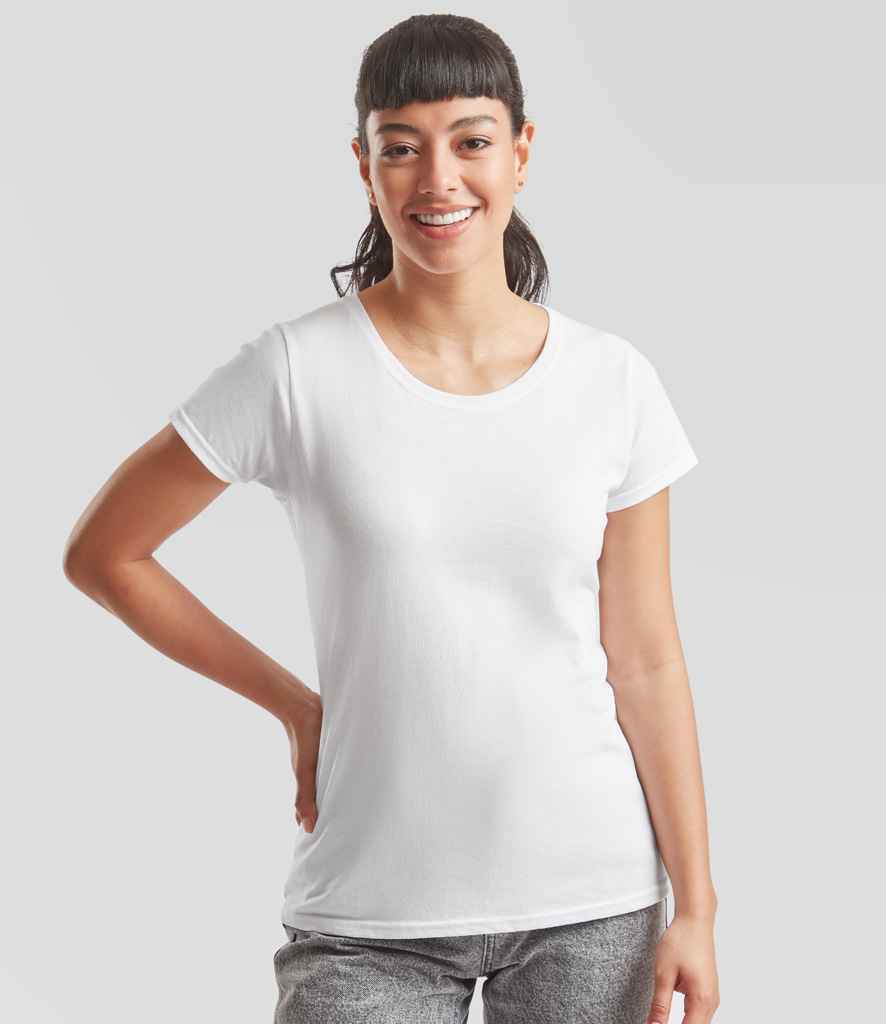 Fruit of the Loom Lady Fit Original T-Shirt | White - Lancashire Teamwear