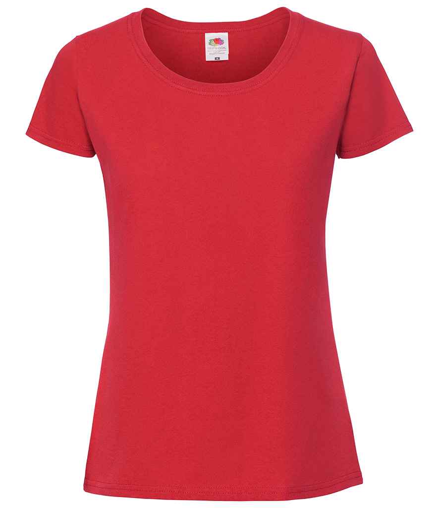 Fruit of the Loom Ladies Iconic 195 T-Shirt | Red Red