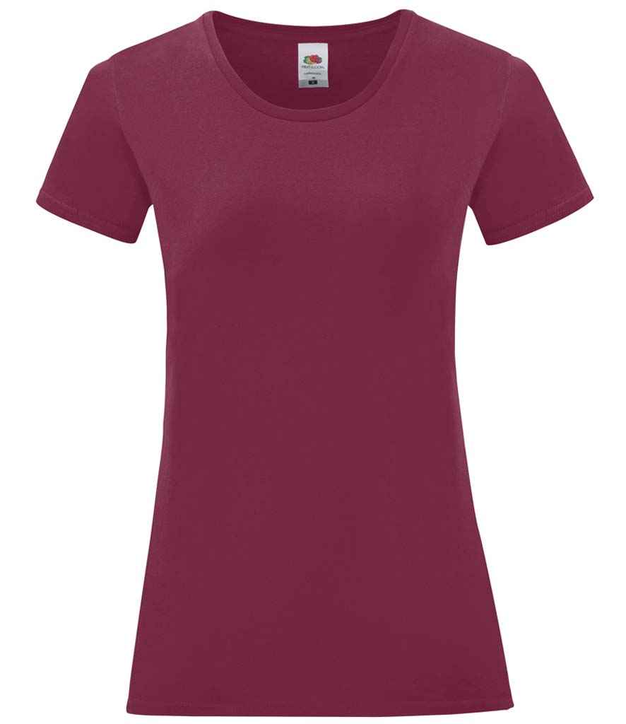 Fruit of the Loom Ladies Iconic 150 T-Shirt | Burgundy Burgundy
