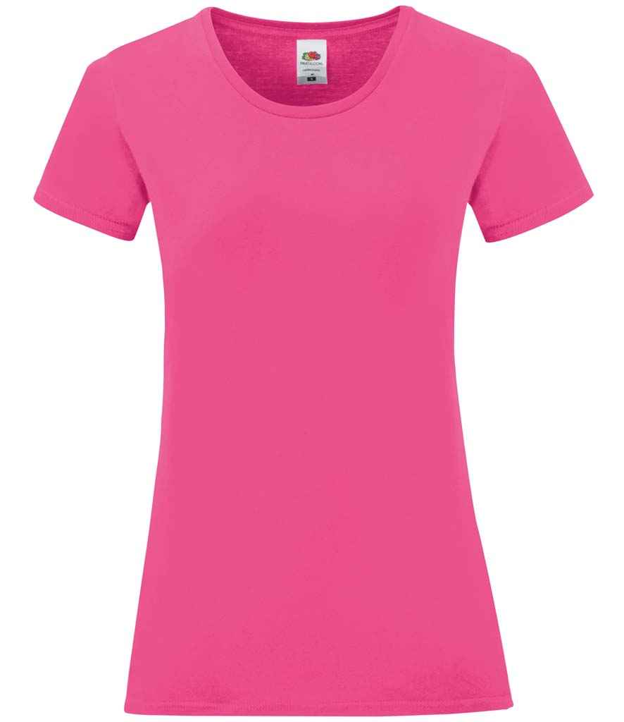 Fruit of the Loom Ladies Iconic 150 T-Shirt | Fuchsia Fuchsia