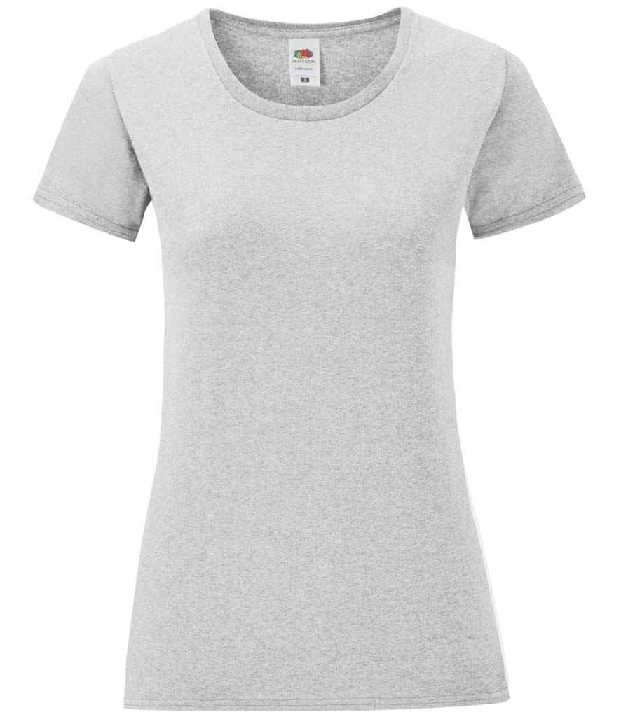 Fruit of the Loom Ladies Iconic 150 T-Shirt | Heather Grey Heather Grey