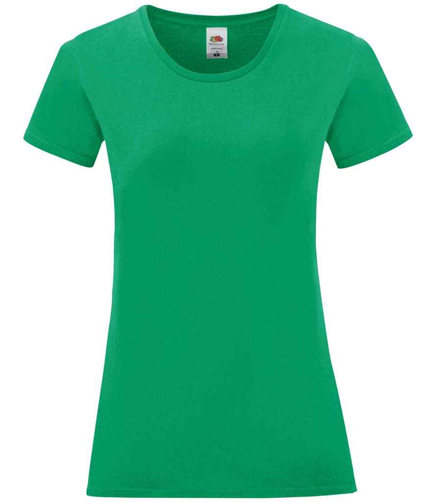 Fruit of the Loom Ladies Iconic 150 T-Shirt | Kelly Green Kelly Green