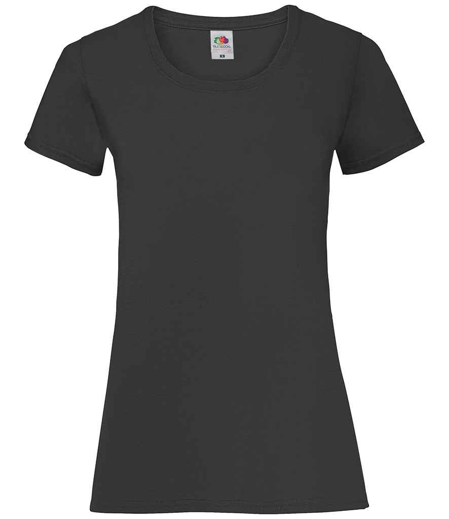 Fruit of the Loom Lady Fit Value T-Shirt | Black Black