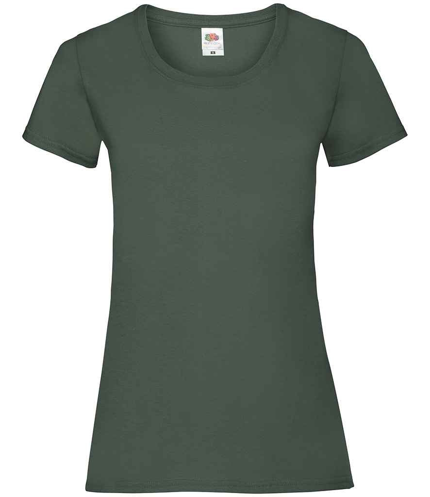 Fruit of the Loom Lady Fit Value T-Shirt | Bottle Green Bottle Green