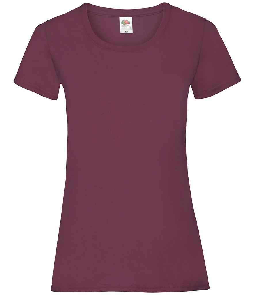 Fruit of the Loom Lady Fit Value T-Shirt | Burgundy Burgundy