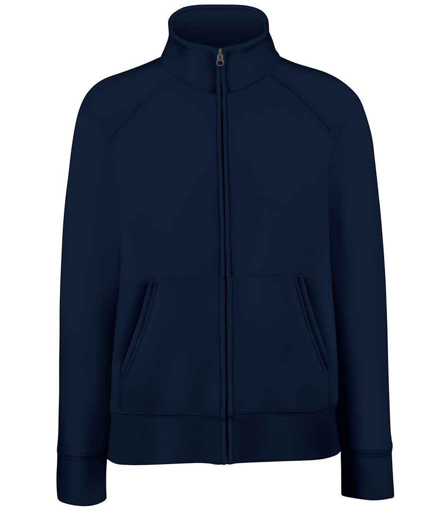 Fruit of the Loom Premium Lady Fit Sweat Jacket | Deep Navy - Lancashire Teamwear