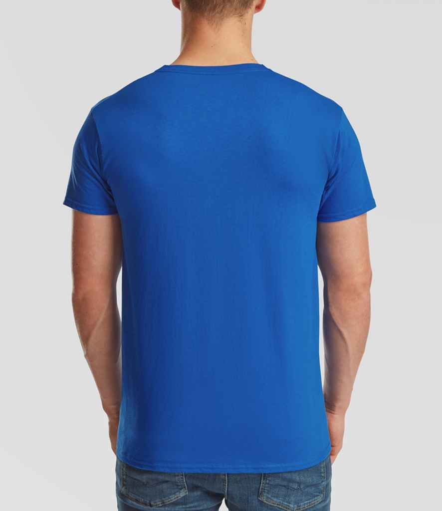 Fruit of the Loom V Neck Value T-Shirt | Royal Blue - Lancashire Teamwear