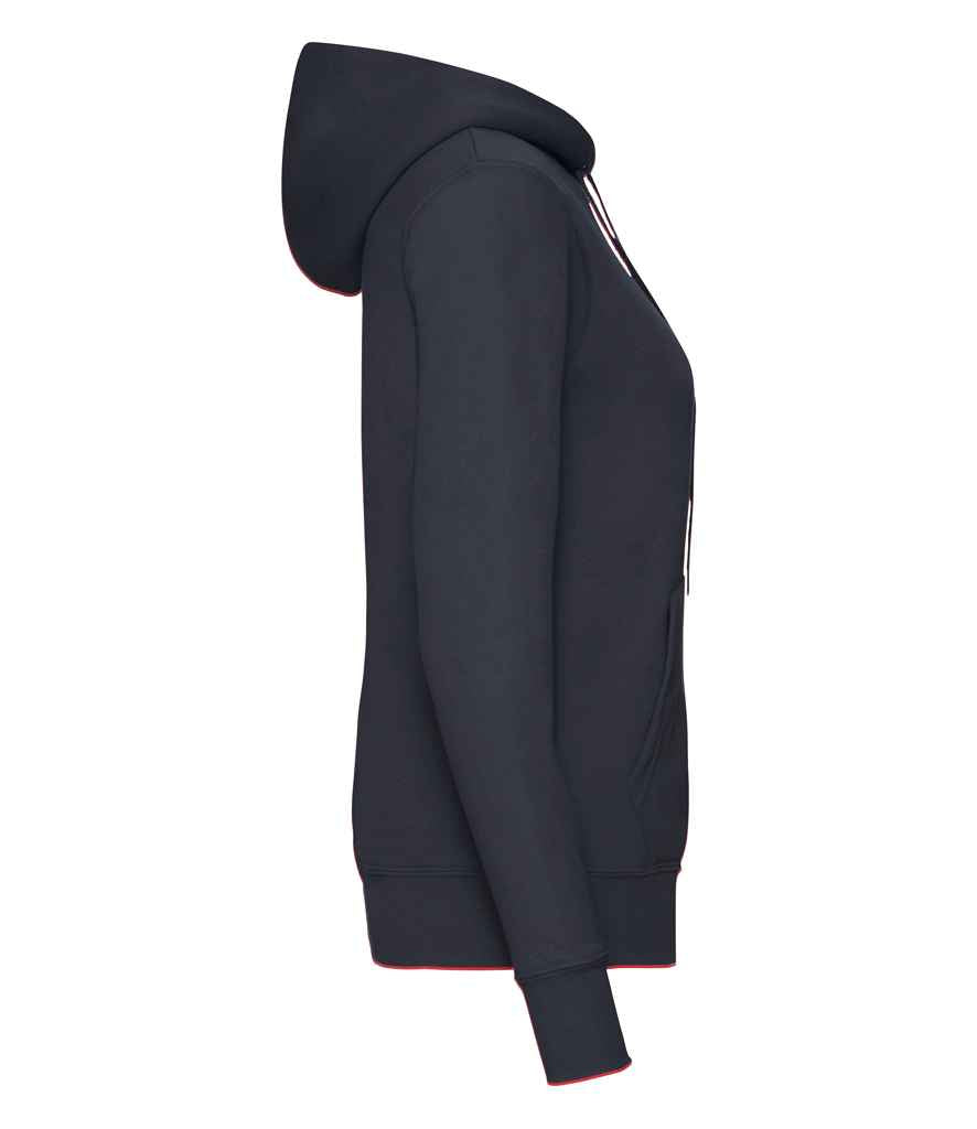 Fruit of the Loom Classic Lady Fit Hooded Sweatshirt | Deep Navy - Lancashire Teamwear