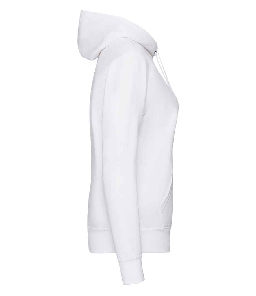 Fruit of the Loom Classic Lady Fit Hooded Sweatshirt | White - Lancashire Teamwear