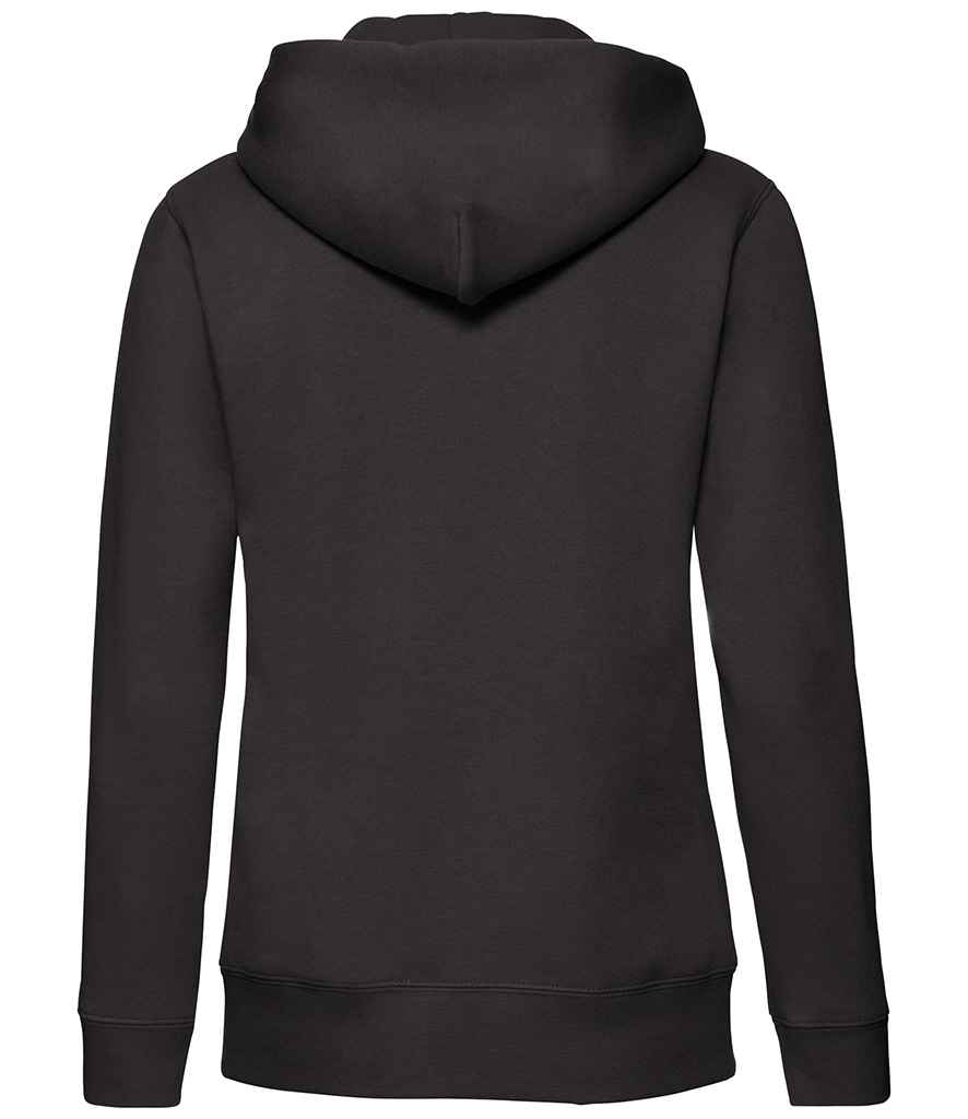 Fruit of the Loom Premium Lady Fit Zip Hooded Jacket | Black - Lancashire Teamwear