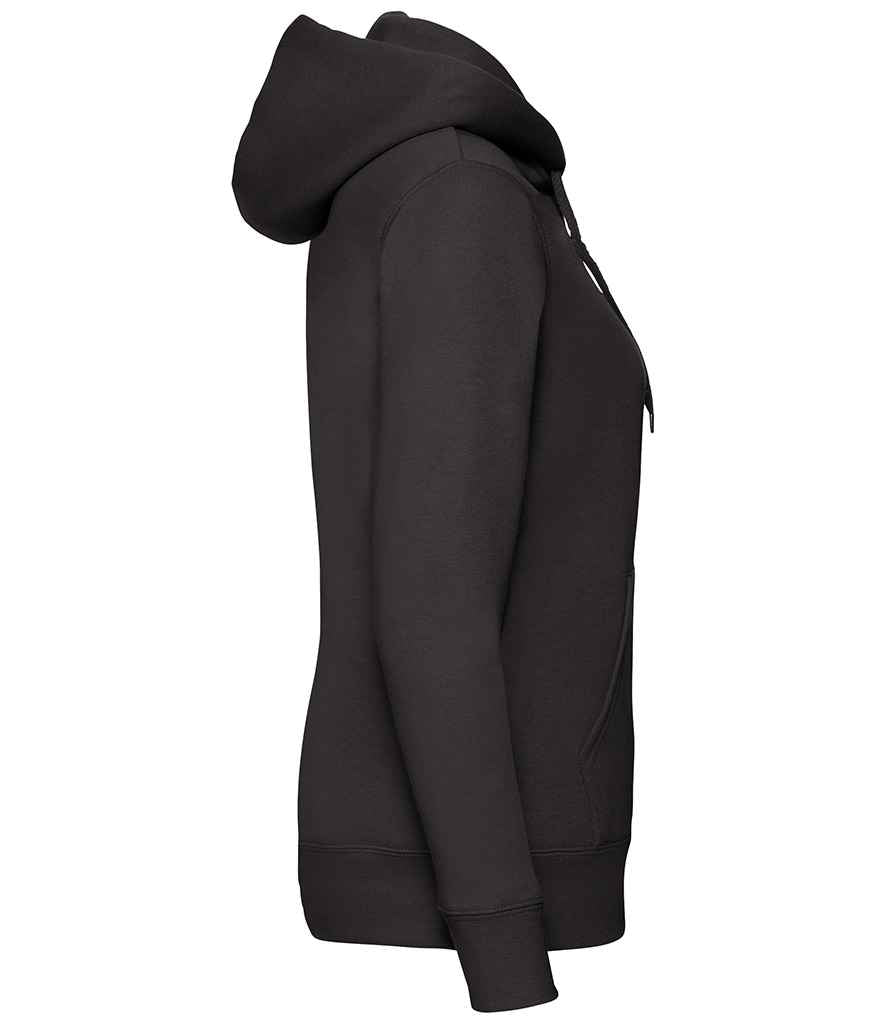 Fruit of the Loom Premium Lady Fit Zip Hooded Jacket | Black - Lancashire Teamwear