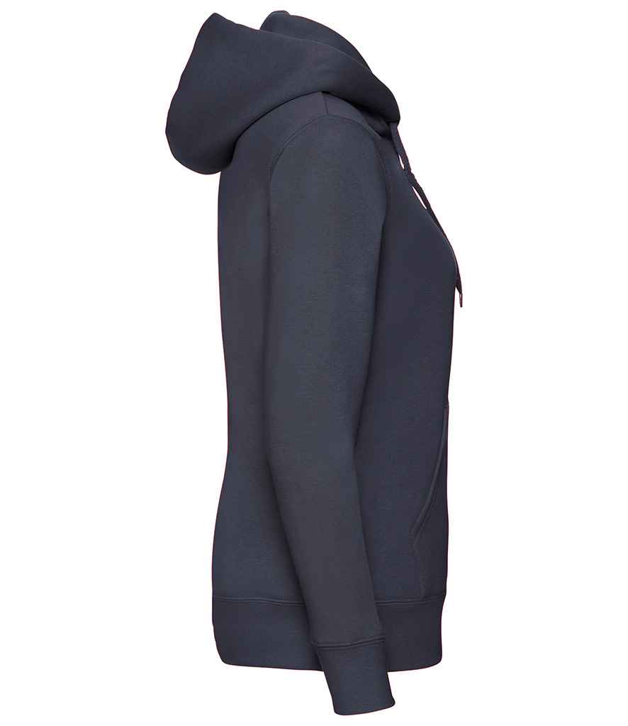 Fruit of the Loom Premium Lady Fit Zip Hooded Jacket | Deep Navy - Lancashire Teamwear