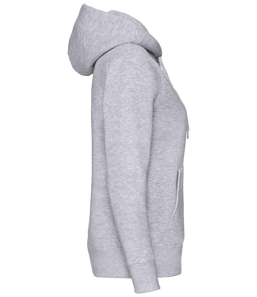 Fruit of the Loom Premium Lady Fit Zip Hooded Jacket | Heather Grey - Lancashire Teamwear