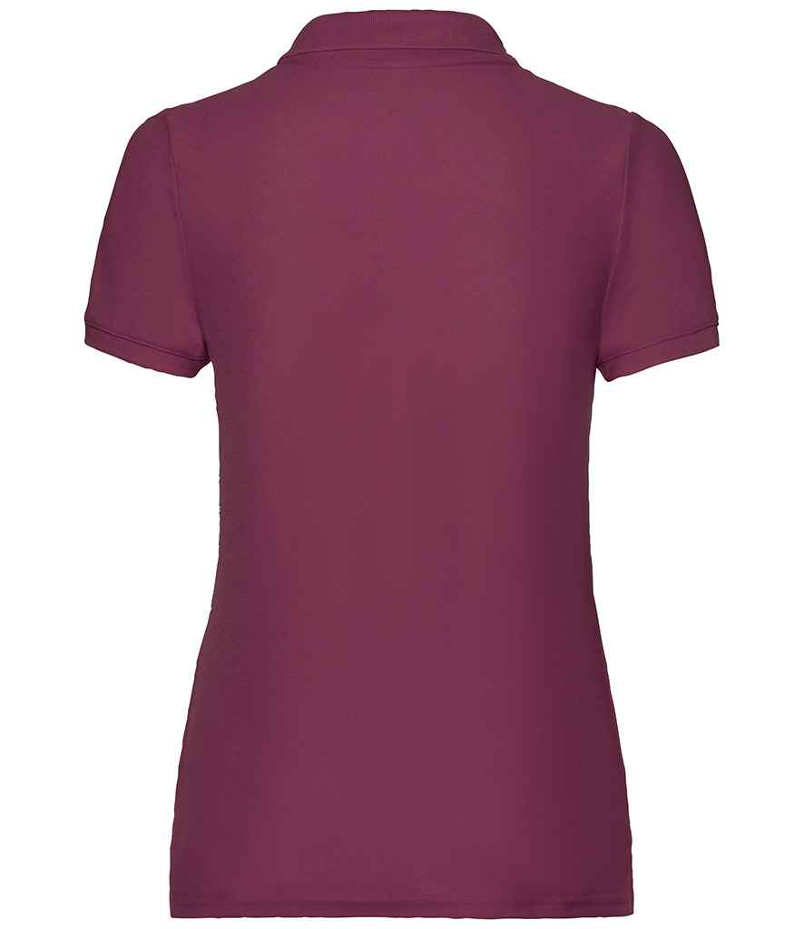 Fruit of the Loom Lady Fit Piqué Polo Shirt | Burgundy - Lancashire Teamwear