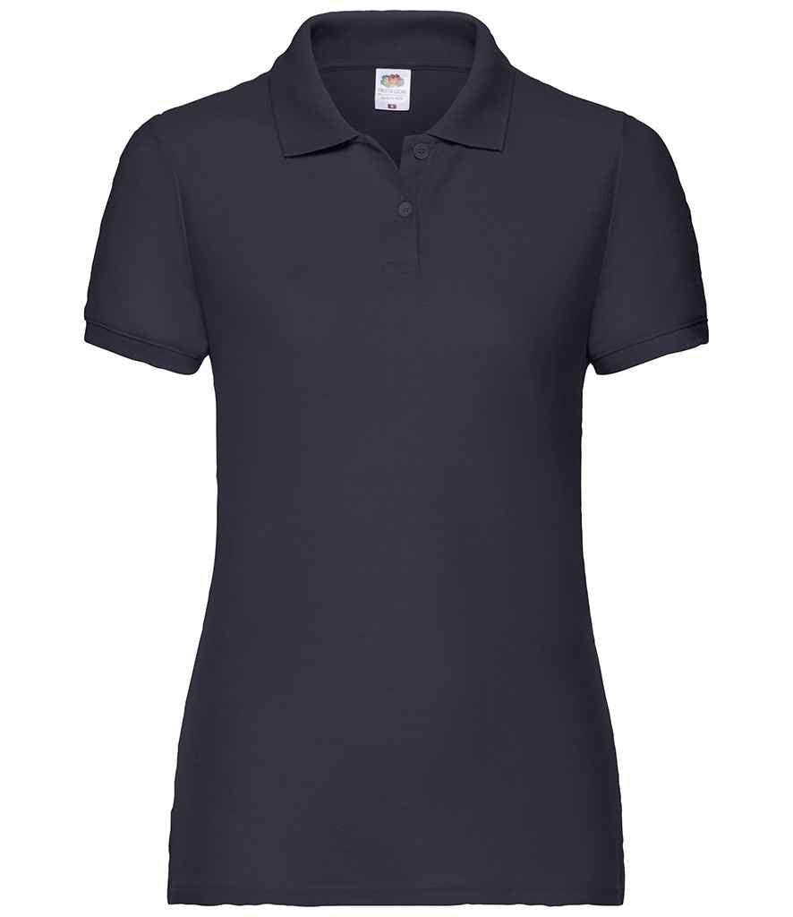 Fruit of the Loom Lady Fit Piqué Polo Shirt | Deep Navy - Lancashire Teamwear