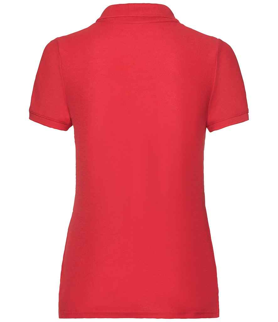 Fruit of the Loom Lady Fit Piqué Polo Shirt | Red - Lancashire Teamwear