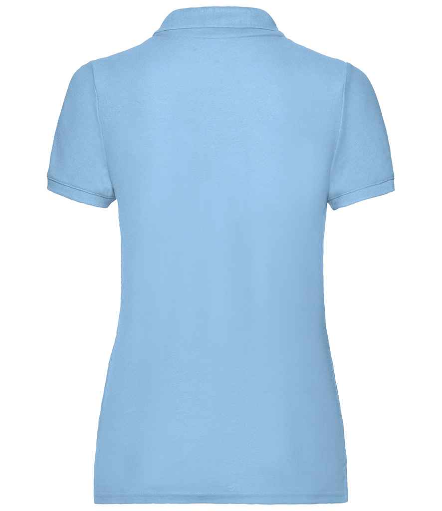 Fruit of the Loom Lady Fit Piqué Polo Shirt | Sky Blue - Lancashire Teamwear