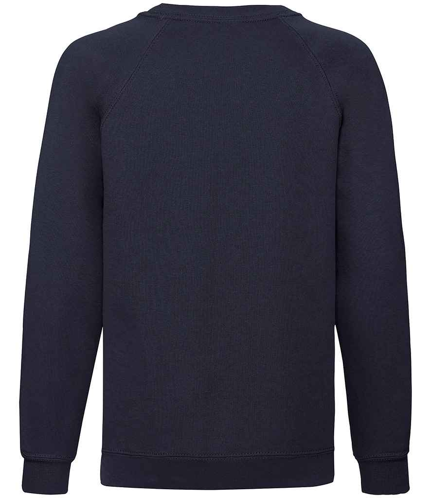 Fruit of the Loom Kids Classic Raglan Sweatshirt | Deep Navy - Lancashire Teamwear