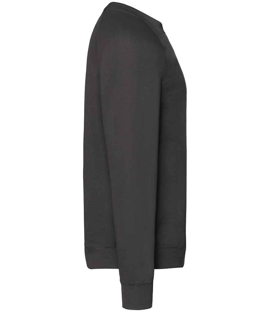 Fruit of the Loom Classic Raglan Sweatshirt | Black - Lancashire Teamwear