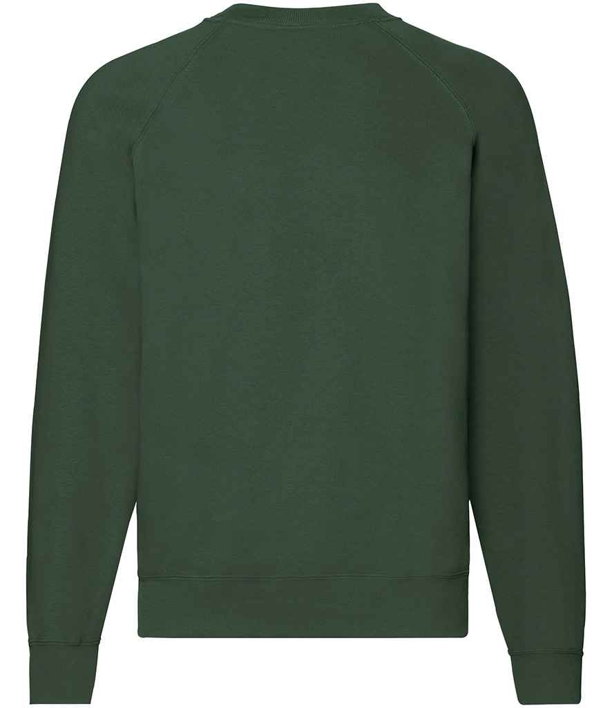 Fruit of the Loom Classic Raglan Sweatshirt | Bottle Green - Lancashire Teamwear