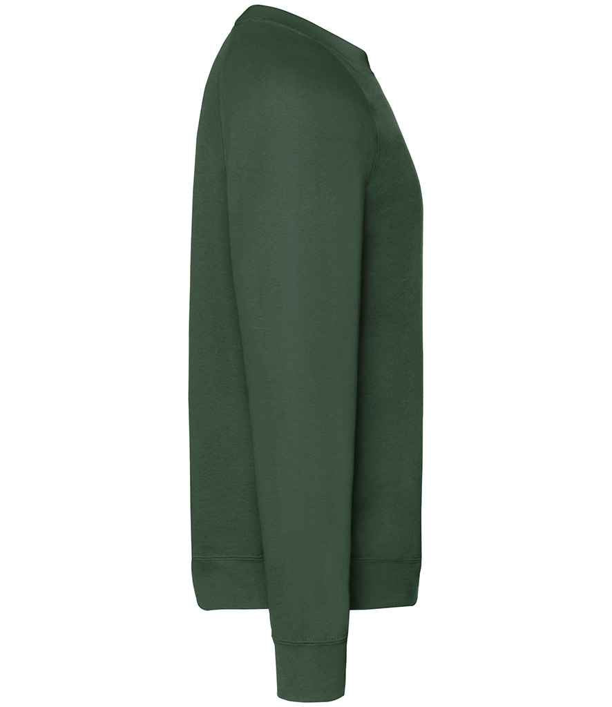 Fruit of the Loom Classic Raglan Sweatshirt | Bottle Green - Lancashire Teamwear