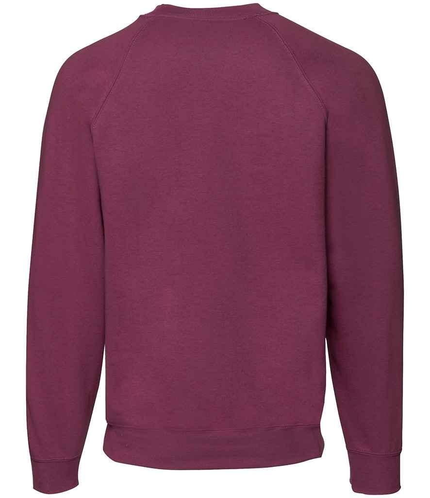 Fruit of the Loom Classic Raglan Sweatshirt | Burgundy - Lancashire Teamwear