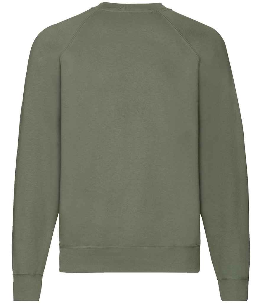Fruit of the Loom Classic Raglan Sweatshirt | Classic Olive - Lancashire Teamwear